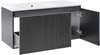 Wandmontierter Waschbeckenunterschrank mit Waschbecken TIETE Schwarz Bild 4