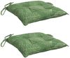 vidaXL Sitzkissen 2 Stk. Blattmuster 50x50x7 cm Stoff 361555 Bild 3