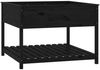 vidaXL Pflanzkübel mit Ablage Schwarz 111,5x111,5x81 cm Kiefernholz 823805 Bild 2