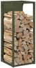 vidaXL Brennholzregal Olivgrün 25x25x60 cm Kaltgewalzter Stahl 864262 Bild 4