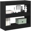 vidaXL Bücherregal 2 pcs Schwarz Eichen-Optik 80 x 30 x 72 cm 862720 Bild 3
