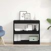 vidaXL Bücherregal 2 pcs Schwarz Eichen-Optik 80 x 30 x 72 cm 862720 Bild 4