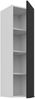Küchen Hängeschrank 30 cm - Höhe 90 cm ARIA Schwarz ultra matt + Weiss matt, hochwertige Fronten mit Anti Fingerprint Beschichtung Küchenzeile Küchenblock Bild 3