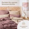 Blumtal Bettwäsche Musselin 100% Baumwolle im Set, Kopfkissenbezug & Deckenbezug, 4 teilig Bild 3