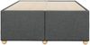 vidaXL Bettgestell ohne Matratze Dunkelgrau 120x190 cm Stoff 3284716 Bild 4