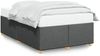 vidaXL Bettgestell ohne Matratze Dunkelgrau 120x190 cm Stoff 3284716 Bild 2