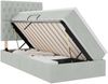 vidaXL LED-Speicherbett mit Matratze Hellgrau 90 x 190 cm Samt 3372693 Bild 2