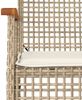 vidaXL 3-tlg. Garten-Essgruppe mit Kissen Beige Poly Rattan 3213584 Bild 3