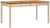 vidaXL 3-tlg. Garten-Essgruppe mit Kissen Beige Poly Rattan 3213584 Bild 4