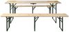 vidaXL Biertisch mit 2 Bänken Klappbar 220 cm Tannenholz 42207 Bild 2