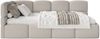Selsey 'Cloudy' Jugendbett links, Bouclé Greige, 90x200 cm Bild 1