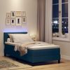 vidaXL Boxspringbett mit Matratze mit LED Blau 100 x 200 cm Stoff 3342190 Bild 5