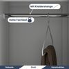 Umkleideschrank Spind IGOREK - 6 Abteile, Etikettenhalter Lüftungsschlitze | Umkleidespind Schließfachschrank Garderobenspind, 150x90x45cm Grau Bild 4