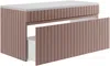 Vente-unique - SATARA Waschbeckenmöbel Holz, Platte Puderrosa - B 46 cm x H 46 cm x L 100 cm Bild 4