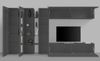 Wohnwand >Benevent< (7-teilig) in Anthrazit matt - 340x180x30 (BxHxT) Bild 4