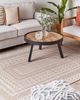 Teppich Jute beige weiß 160 x 230 cm geometrisches Muster Kurzflor BAGLAR Bild 3