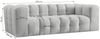 Sofa Designersofa SOLVIE 3-Sitzer in Stoff Tiffani Schwarz Bild 2