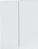trendteam smart living Badezimmer Spiegelschrank Skin, 60 x 67 x 18 cm Front Spiegelglas, Korpus Weiß Melamin mit viel Stauraum, 60 x 67 x 18 cm (BxHxT) Bild 2
