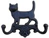 Deko-Impression Wandgarderobe Hakenleiste Katze mit 2 Eisenhaken WandhakenGusseisen Landhausstil (1 St) Bild 3