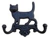 Deko-Impression Wandgarderobe Hakenleiste Katze mit 2 Eisenhaken WandhakenGusseisen Landhausstil (1 St) Bild 5