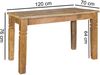 Kadima Design Rustikaler Mango-Holz Esstisch, 120 cm, Landhaus-Stil - Stilvoll mit Schnitzereien. 120x70x76 cm Bild 4