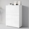 Home affaire PC-Schrank Vera, Sekretär, Home-Office-Schreibtisch mit LED-Beleuchtung (1 St), Multifunktional mit Stauraum, klappbare Tischfläche, LED, B 90 cm Bild 3