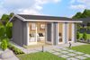 Lasita Maja Gartenhaus Hampshire ISO Gartenhaus aus Holz in Rot Holzhaus mit 44 mm Wandstärke Blockbohlenhaus Bild 2