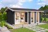 Lasita Maja Gartenhaus Hampshire ISO Gartenhaus aus Holz in Rot Holzhaus mit 44 mm Wandstärke Blockbohlenhaus Bild 3