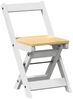 vidaXL Esszimmerstühle Klappbar 4 Stk. Corona Weiß Massivholz Kiefer 4013436 Bild 4