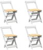 vidaXL Esszimmerstühle Klappbar 4 Stk. Corona Weiß Massivholz Kiefer 4013436 Bild 2