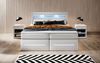 Boxspringbett Sevilla mit LED und Stauraum 160x200 Weiß H2 (bis 70kg) Bild 2