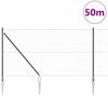 vidaXL Sechseckiger Zaun mit Pfosten 50 x 1,4 m Grau Netz 3353282 Bild 3