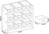 Kinderregal Boiro 60x62x30 cm Koala-Motiv [en. casa] Bild 4