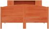 vidaXL Massivholzbett mit Regal ohne Matratze Wachsbraun 140x200 cm 3323067 Bild 4