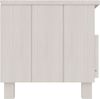 vidaXL TV-Schrank HAMAR Weiß 106x40x40 cm Massivholz Kiefer 340469 Bild 4