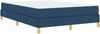 vidaXL Boxspringbett mit Matratze Blau 160 x 200 cm Stoff 3398583 Bild 4