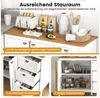 COSTWAY Küchenbuffet Küchenschrank mit 2 Türen & 3 Schubladen, Weiß Bild 3