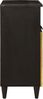 vidaXL Sideboard Schwarz und Gold 60 x 33 x 75 cm Massivholz Mango 4017853 Bild 4
