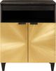 vidaXL Sideboard Schwarz und Gold 60 x 33 x 75 cm Massivholz Mango 4017853 Bild 3
