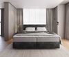 Boxspringbett Dream-Well Mikrofaser Anthrazit Vintage 200x200 cm mit Taschenfederkernmatratze und Topper Visco Bild 2