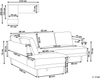Ecksofa 4-Sitzer BREDA Cord Beige rechtsseitig Bild 2