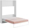Vente-unique - MALINA Bett Holz, Platte GrauWeiß - B 214 cm40 cm x H 208,5 cm x L 174 cm Bild 5