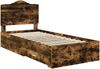 vidaXL Bettrahmen Geräucherte Eiche 100 x 200 cm Holzwerkstoff 3413643 Bild 4