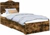 vidaXL Bettrahmen Geräucherte Eiche 100 x 200 cm Holzwerkstoff 3413643 Bild 2