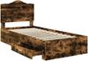 vidaXL Bettrahmen Geräucherte Eiche 100 x 200 cm Holzwerkstoff 3413643 Bild 5