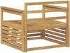vidaXL Outdoor-Sofa Massivholz Akazie Weiß 3439121 Bild 5