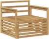 vidaXL Outdoor-Sofa Massivholz Akazie Weiß 3439121 Bild 2