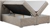 Boxspringbett, Bett, Polsterbett, zwei Bettkästen - ALDA - 160x200cm - Beige Stoff - H3 Bild 4