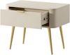 Selsey 'Oval' Nachttisch mit Schublade, beige, ca. 49 x 63 x 38 cm Bild 4