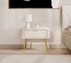 Selsey 'Oval' Nachttisch mit Schublade, beige, ca. 49 x 63 x 38 cm Bild 2